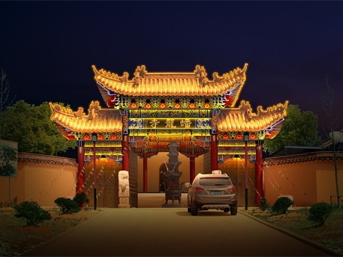 戶外古建筑亮化在選材方面要注意哪些？